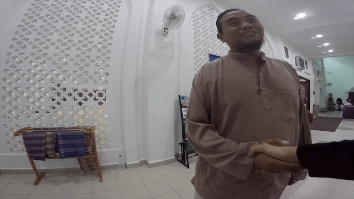 マレーシア　マラッカ　水上モスク