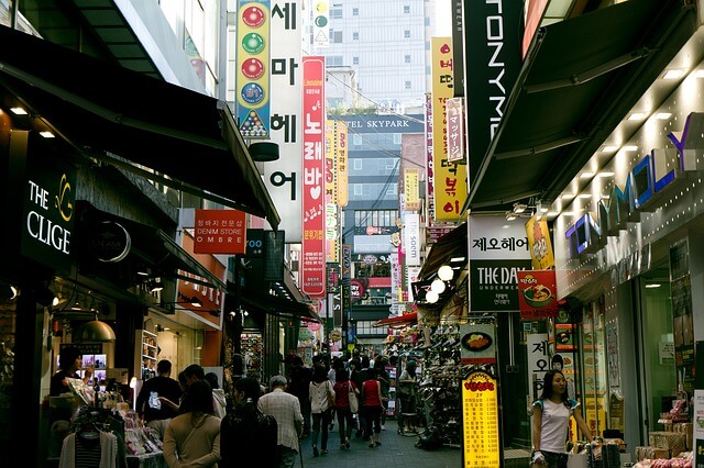韓国の国際市場