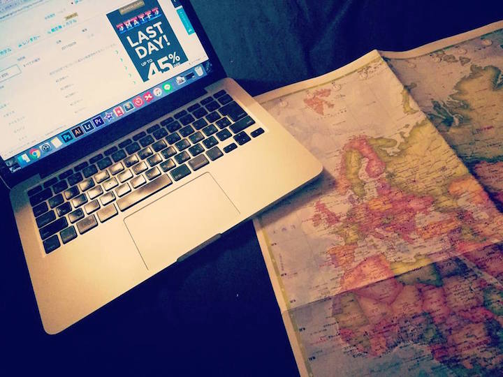 海外旅行　計画　地図