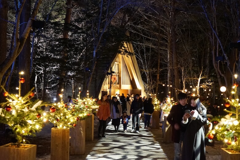 軽井沢高原教会のクリスマス,写真ブログ